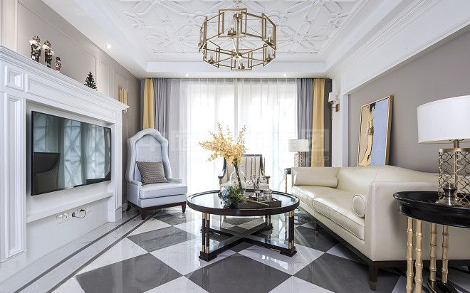 聯發(fā)君瀾129㎡美式風格案例